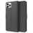 For iPhone 15 Pro Max Leather Cover Side Magnetic Clasp Card Slot Phone Case - Black - 1