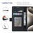 VILI K Series for iPhone 15 Case PU Leather Shockproof Wallet Phone Cover - Black - 3