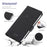 VILI K Series for iPhone 15 Case PU Leather Shockproof Wallet Phone Cover - Black - 5