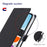 VILI K Series for iPhone 15 Case PU Leather Shockproof Wallet Phone Cover - Black - 6