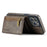DG.MING M5 Series For iPhone 15 Pro Max Case PU+PC+TPU Phone Wallet Anti-drop Cover - Coffee - 3