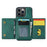DG.MING M5 Series For iPhone 14 Pro Max Case PU+PC+TPU Detachable Wallet Phone Cover - Green - 2