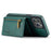 DG.MING M5 Series For iPhone 14 Pro Max Case PU+PC+TPU Detachable Wallet Phone Cover - Green - 3
