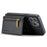 DG.MING M5 Series For iPhone 12 / 12 Pro Case Tri-fold Wallet PU+PC+TPU Phone Cover - Black - 3
