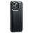 DG.MING For iPhone 15 Pro Case PU Leather+PC+TPU Glitter Phone Back Cover - Black - 1