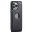 DG.MING For iPhone 15 Pro Case Logo View Shockproof PU Leather+PC+TPU Cover - Black - 2