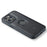 DG.MING For iPhone 15 Pro Case Logo View Shockproof PU Leather+PC+TPU Cover - Black - 5