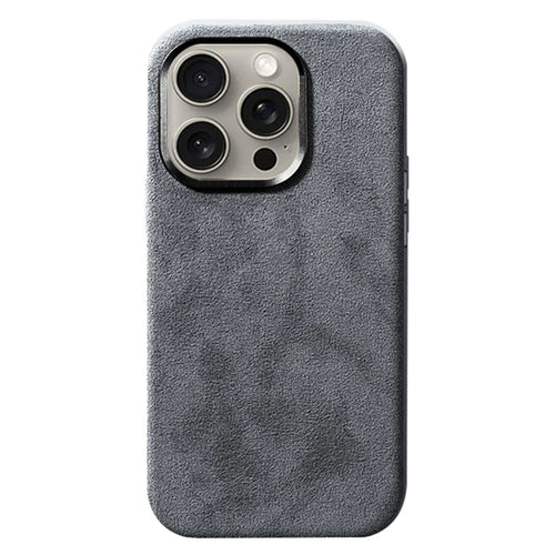 For iPhone 15 Pro Case PC Phone Cover Compatible with MagSafe - Light Grey - 1