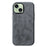 For iPhone 15 Case Compatible with MagSafe Suede PC Phone Protective Shell - Light Grey - 1