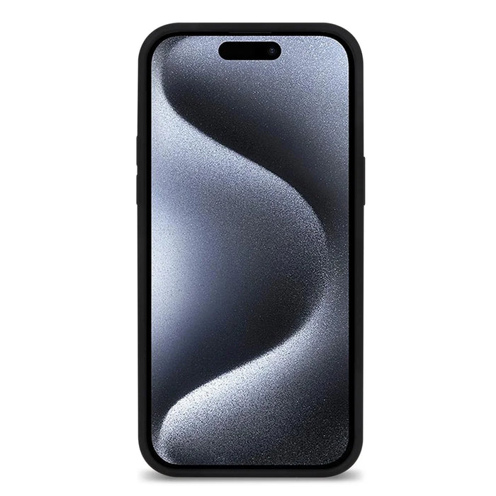 For iPhone 15 Pro Max Case Soft Shockproof Silicone Phone Cover Shell - Black - 4