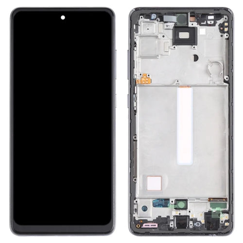 For Samsung Galaxy A52 4G A525 / A52 5G A52 Grade C LCD Screen and Digitizer Assembly + Frame Replacement Part (TFT Technology) (without Logo) - Black - 1