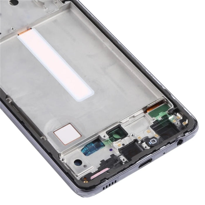 For Samsung Galaxy A52 4G A525 / A52 5G A52 Grade C LCD Screen and Digitizer Assembly + Frame Replacement Part (TFT Technology) (without Logo) - Black - 5