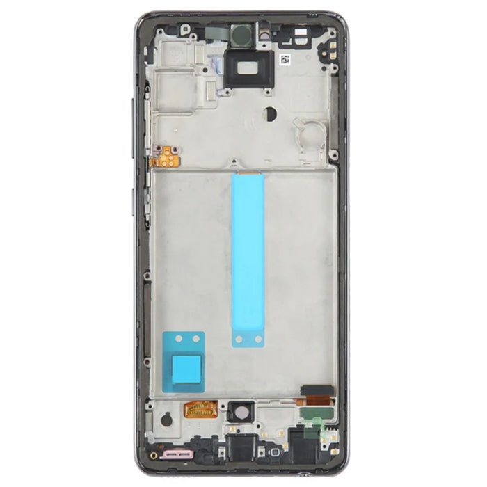 For Samsung Galaxy A52 4G A525 / A52 5G A526 / A52s 5G A528 Grade C OLED Screen and Digitizer Assembly + Frame (without Logo) - Black - 3