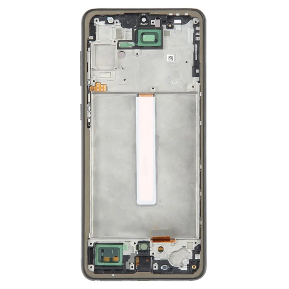 For Samsung Galaxy A33 5G A336 Grade C OLED Screen and Digitizer Assembly + Frame Part (Without Logo) - Black - 3