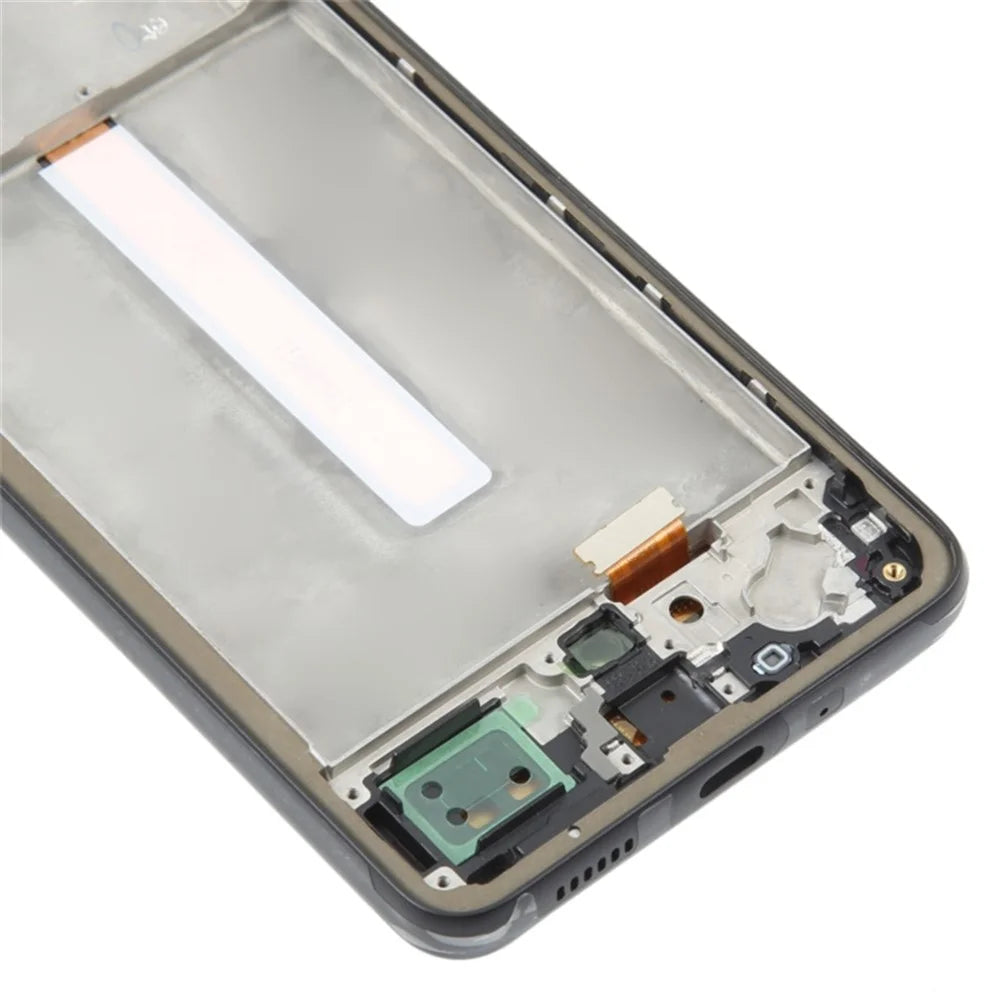 For Samsung Galaxy A33 5G A336 Grade C OLED Screen and Digitizer Assembly + Frame Part (Without Logo) - Black - 4