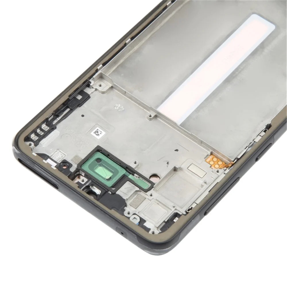 For Samsung Galaxy A33 5G A336 Grade C OLED Screen and Digitizer Assembly + Frame Part (Without Logo) - Black - 5