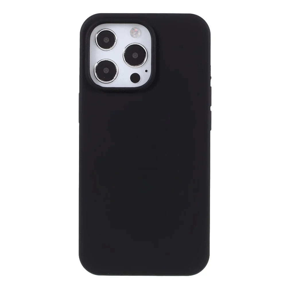 For iPhone 15 Pro Max Case Silicone Shockproof Phone Protective Cover Shell - Black - 2