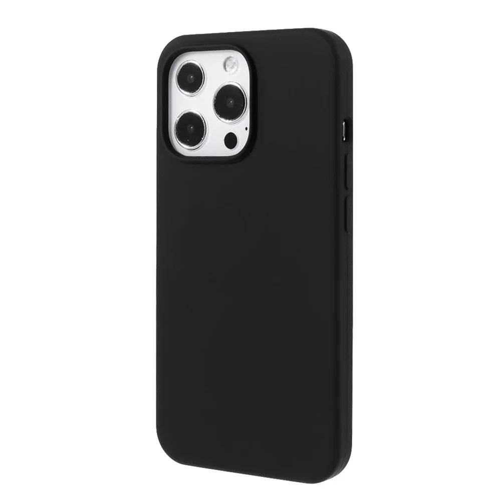 For iPhone 15 Pro Max Case Silicone Shockproof Phone Protective Cover Shell - Black - 3