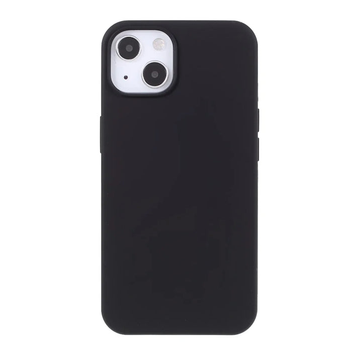 For iPhone 15 Case Drop-proof Silicone Soft Phone Back Cover Protector - Black - 2