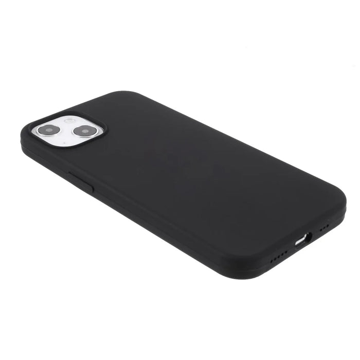For iPhone 15 Case Drop-proof Silicone Soft Phone Back Cover Protector - Black - 4