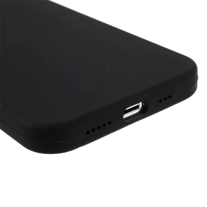 For iPhone 15 Case Drop-proof Silicone Soft Phone Back Cover Protector - Black - 5