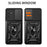 For Samsung Galaxy M14 5G Case PC+TPU Ring Kickstand Phone Cover - Black - 2