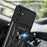 For Samsung Galaxy M54 5G / F54 5G Case Ring Kickstand PC+TPU Smartphone Cover - Black - 4