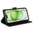 GQ.UTROBE 009 Series for iPhone 15 Case Imprinted PU Leather Wallet Stand Phone Cover - Black - 2