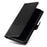 GQ.UTROBE 009 Series for iPhone 15 Case Imprinted PU Leather Wallet Stand Phone Cover - Black - 5