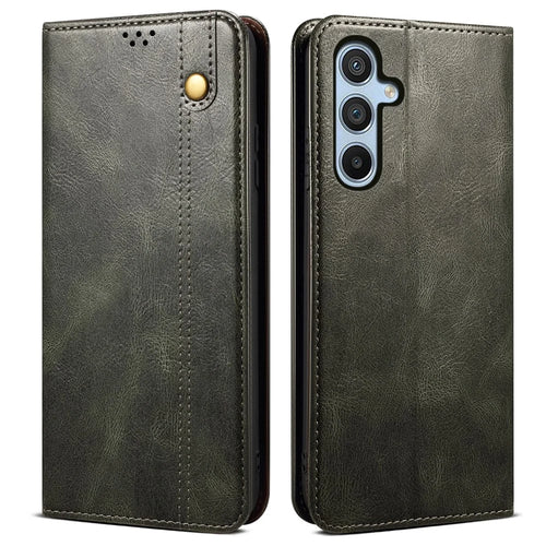 For Samsung Galaxy A05s 4G Case Mobile Phone Cover Stand Wallet TPU + PU Leather Shell - Green - 1