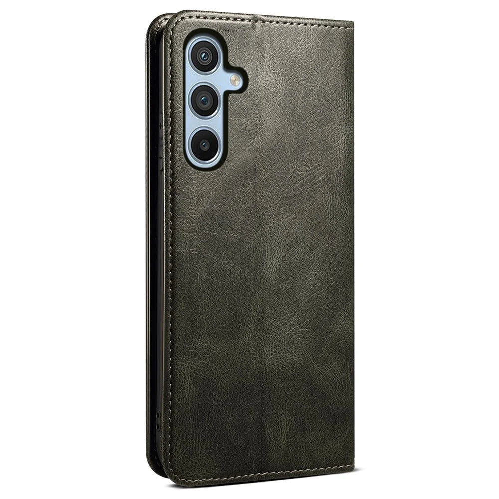 For Samsung Galaxy A05s 4G Case Mobile Phone Cover Stand Wallet TPU + PU Leather Shell - Green - 6