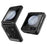 For Samsung Galaxy Z Flip5 5G Kickstand Case Hard PC Phone Cover Magnetic Case - Black - 1