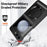 For Samsung Galaxy Z Flip5 5G Kickstand Case Hard PC Phone Cover Magnetic Case - Black - 4
