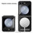 For Samsung Galaxy Z Flip5 5G Kickstand Case Hard PC Phone Cover Magnetic Case - Black - 6