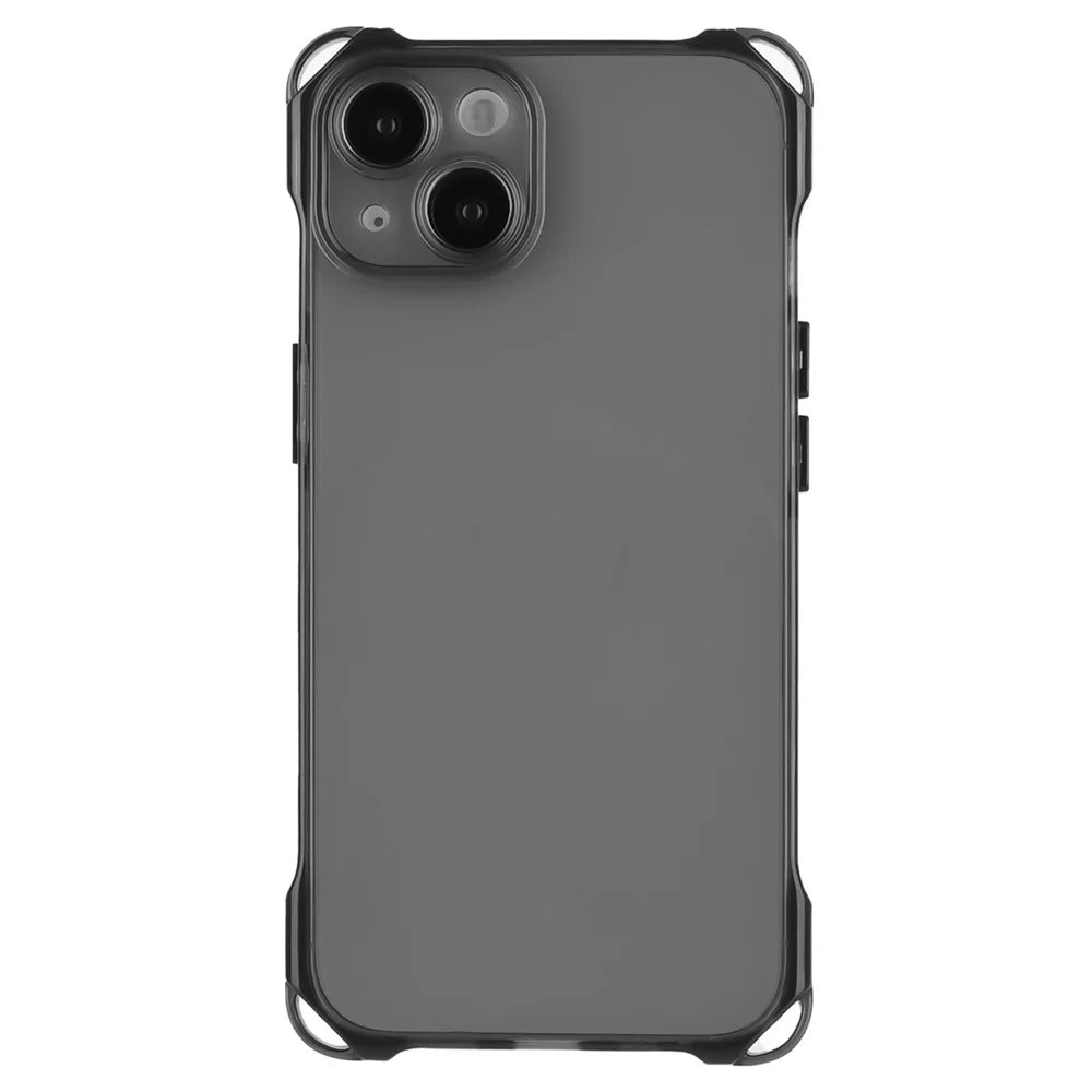 For iPhone 14 Case Slim-Fit Drop Protection Phone Shell TPU Cover - Black - 1