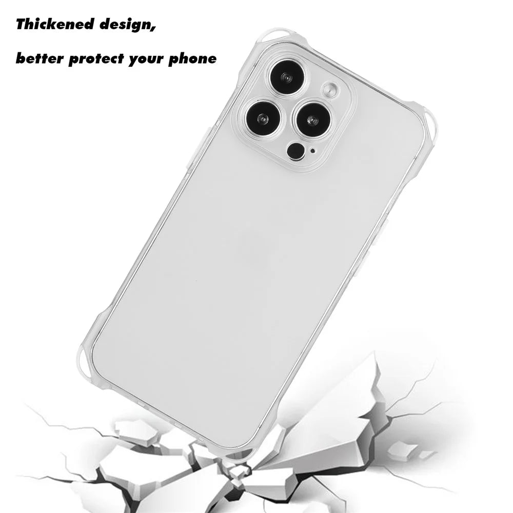 For iPhone 14 Pro Max Case Dustproof Phone Cover Slim-Fit TPU Phone Shell - Transparent - 2