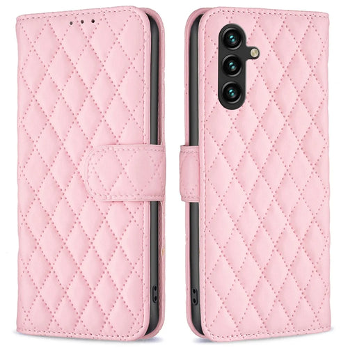 BINFEN COLOR BF Style-14 for Samsung Galaxy A05s 4G Case Imprinted Wallet Stand Leather Phone Cover - Pink - 1