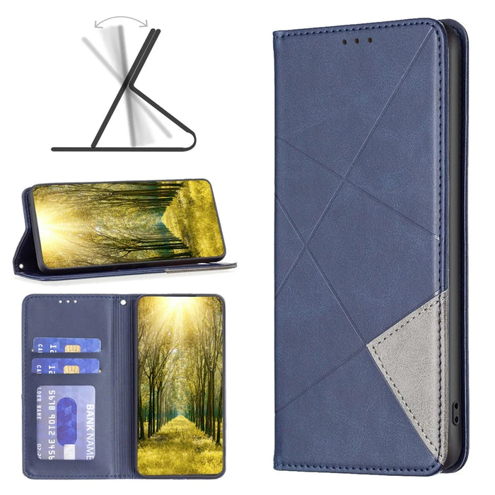 Phone Cover for Samsung Galaxy A05s 4G Case Imprinted Leather Phone Shell - Blue - 5
