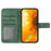HT04 For Samsung Galaxy A05s 4G Cover Imprinted Wallet Stand Leather Phone Case with Hand Strap - Dark Green - 2