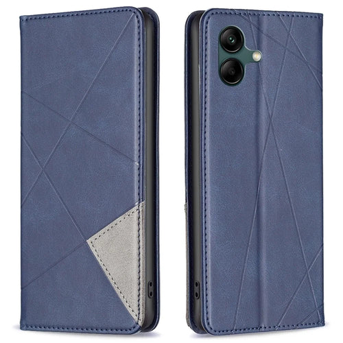 Phone Cover for Samsung Galaxy A05 4G Case Imprinted PU Leather Anti-Drop Shell - Blue - 1
