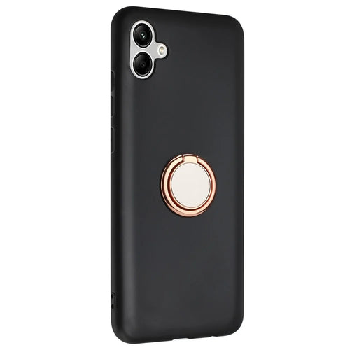 For Samsung Galaxy A05 4G Protective Case Matte TPU Kickstand Phone Cover - Rose Gold - 1