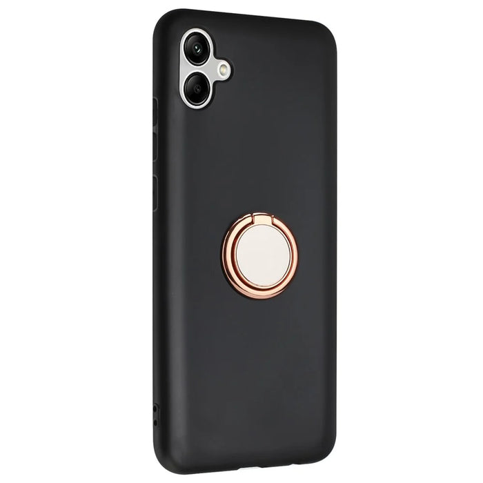 For Samsung Galaxy A05 4G Protective Case Matte TPU Kickstand Phone Cover - Rose Gold - 1
