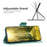 For Samsung Galaxy A15 4G Case Butterfly Imprinted PU Leather Wallet Cover - Green - 3