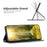 For Samsung Galaxy A15 4G Case Phone Stand Cover with Card Slots - Black - 2
