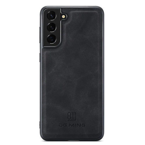 DG.MING For Samsung Galaxy S23 Case Anti-Drop PC+TPU+PU Phone Cover - Black - 1