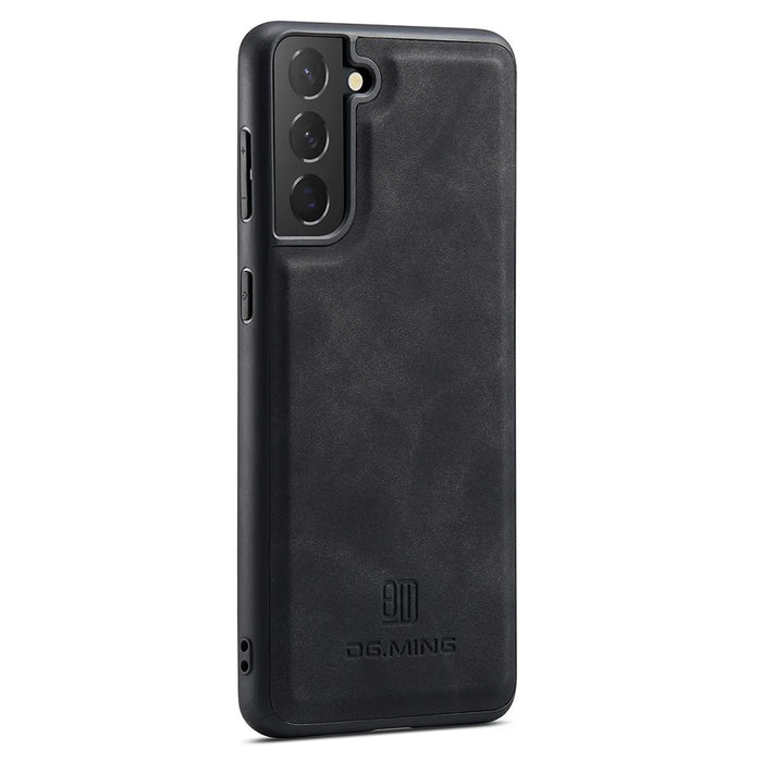 DG.MING For Samsung Galaxy S23+ Case PC+TPU+PU Anti-Scratch Phone Case - Black - 3