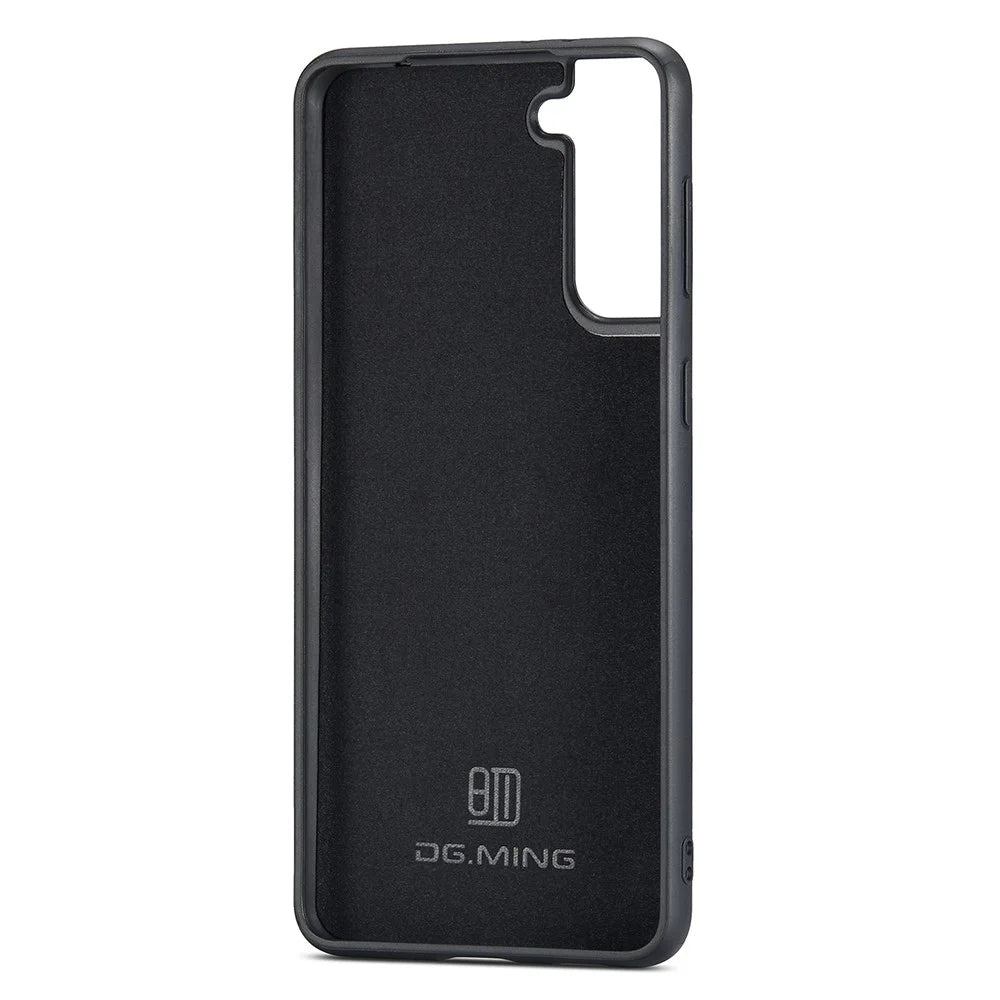 DG.MING For Samsung Galaxy S23+ Case PC+TPU+PU Anti-Scratch Phone Case - Black - 4