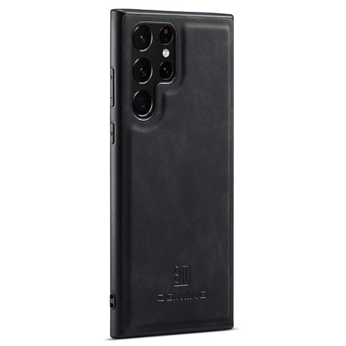 DG.MING PC+TPU+PU Phone Cover for Samsung Galaxy S23 Ultra Case Anti-Scratch Protective Case - Black - 1