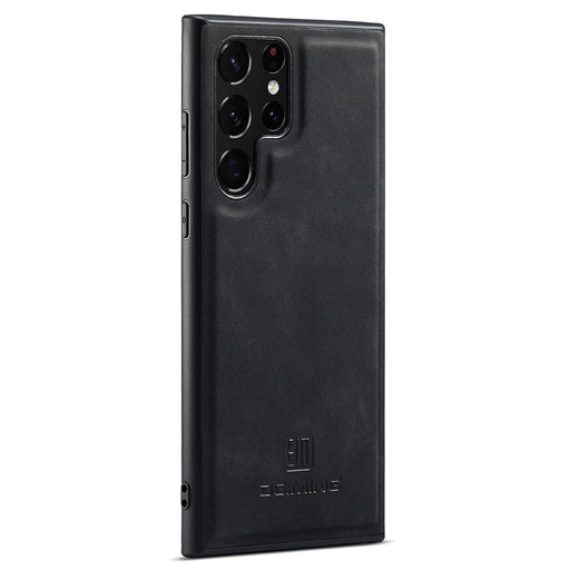 DG.MING PC+TPU+PU Phone Cover for Samsung Galaxy S23 Ultra Case Anti-Scratch Protective Case - Black - 1