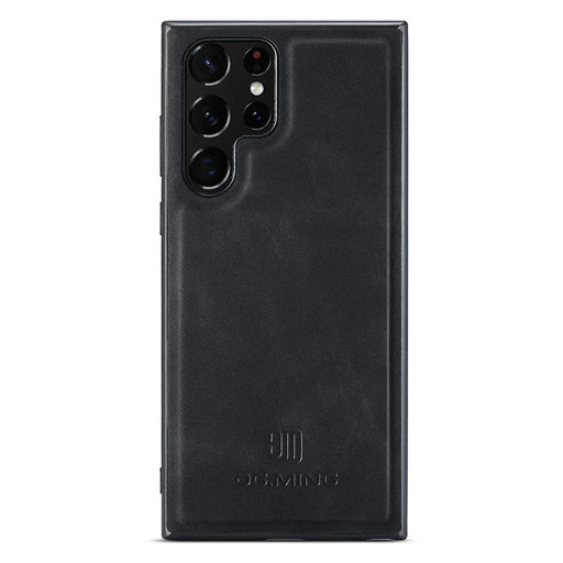 DG.MING PC+TPU+PU Phone Cover for Samsung Galaxy S23 Ultra Case Anti-Scratch Protective Case - Black - 2